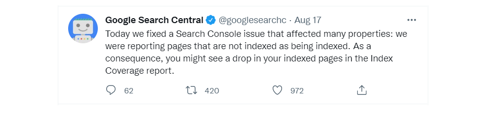 Google Search Console Fixed indexing Issue
